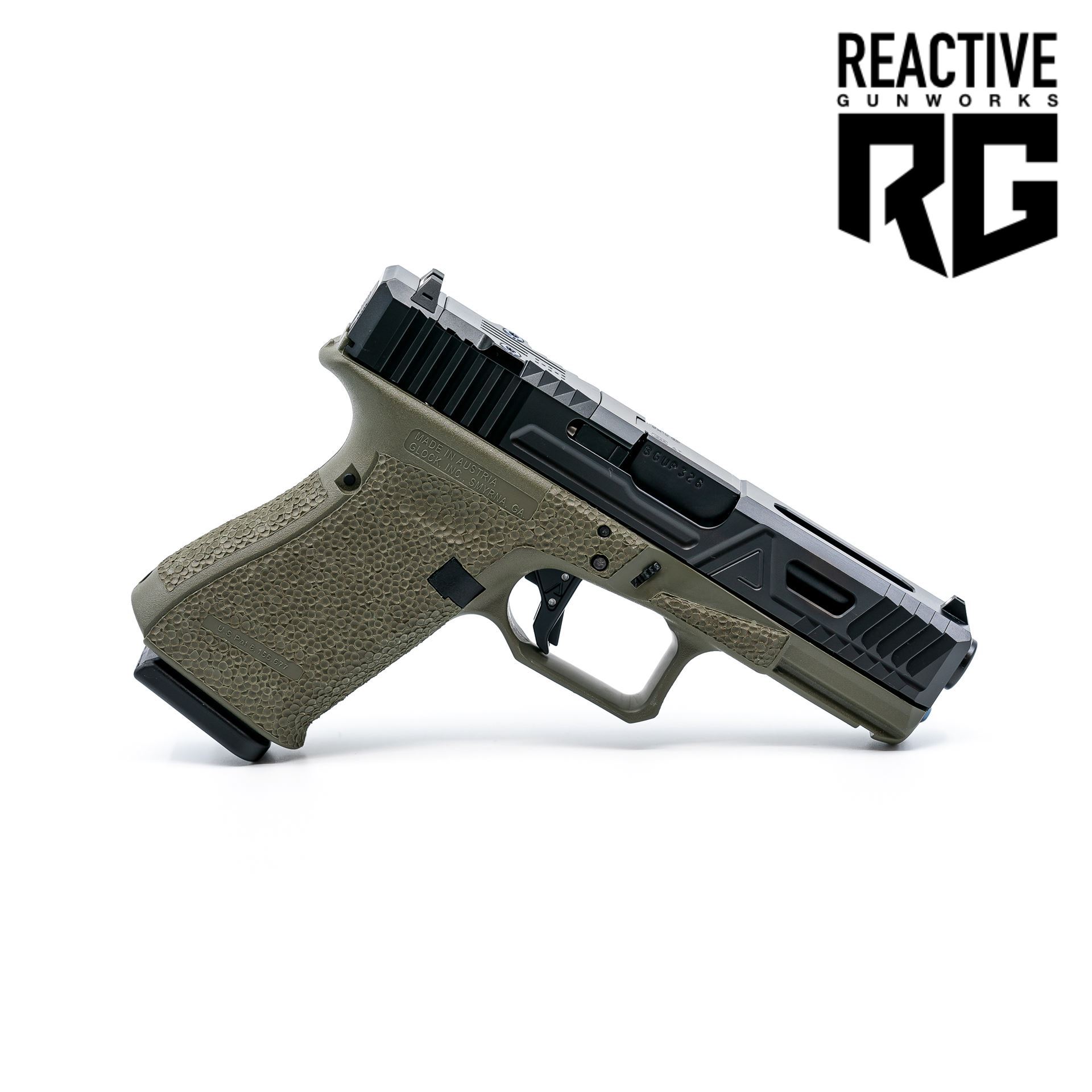 Agency Arms G19 Gen 4 Urban Green Frame EDC Reactive Gunworks