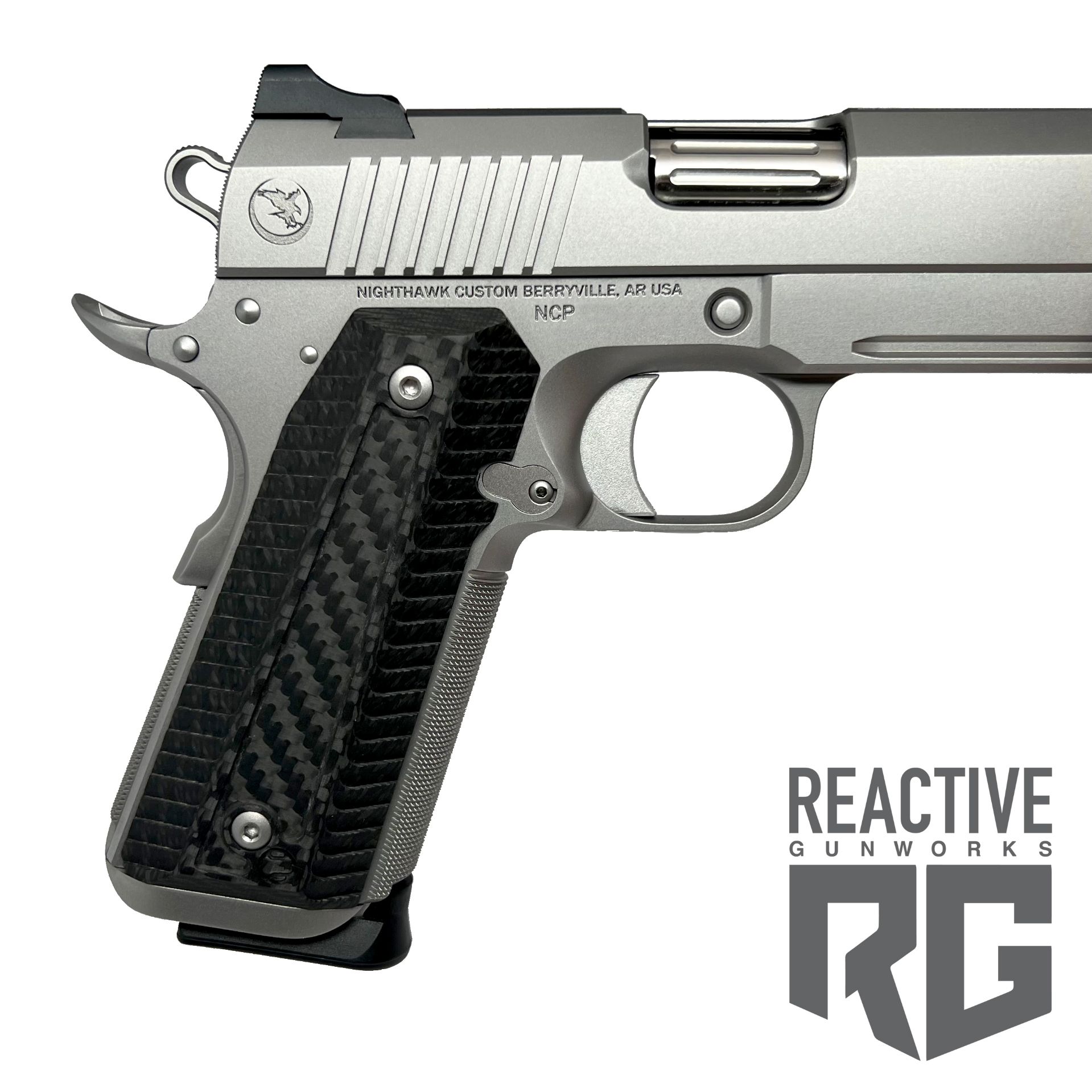 Nighthawk Custom War Hawk Commander 4.25" Stainless 1911 9mm Reactive
