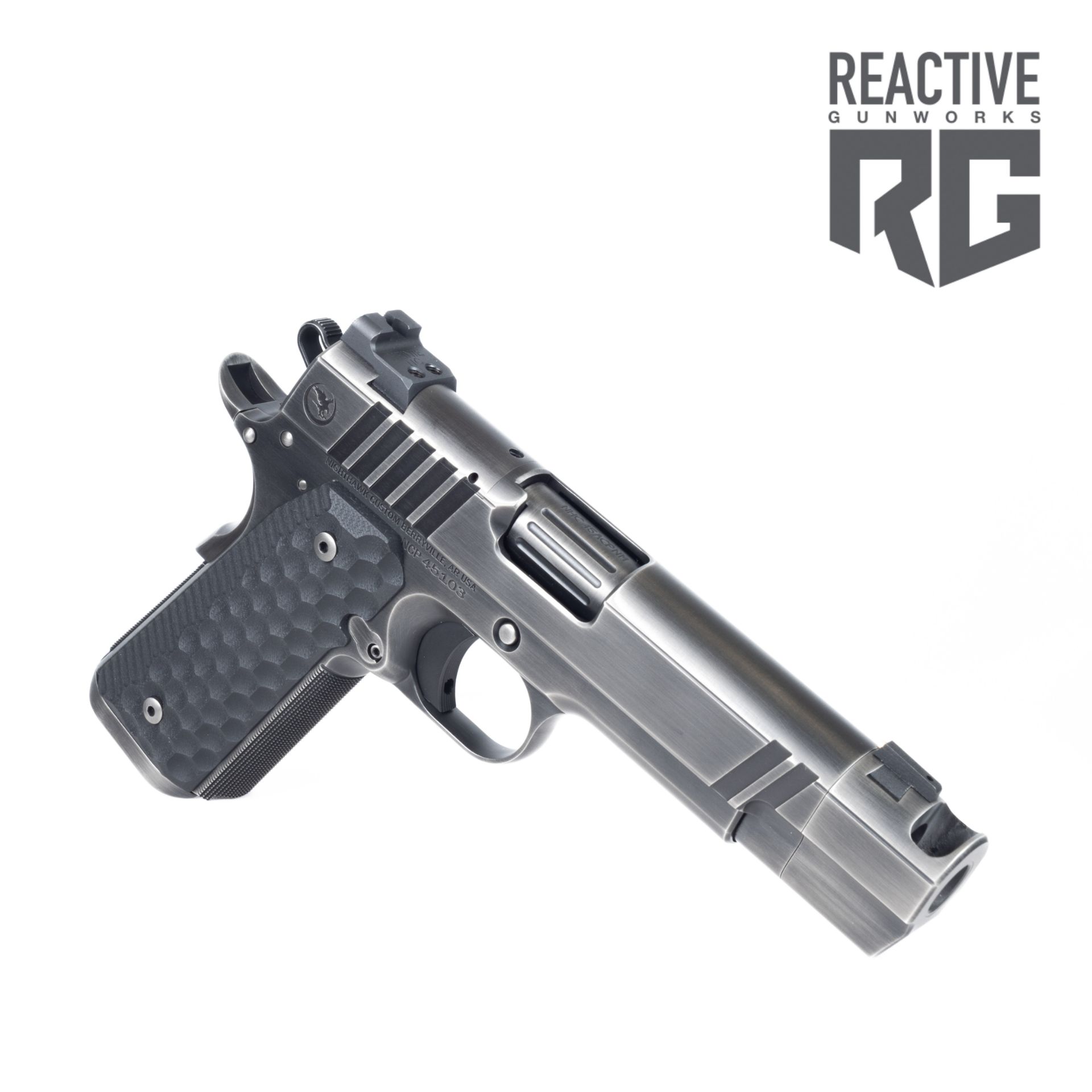 Nighthawk Custom Fire Hawk Govt (.45ACP) IOS Smoked Nitride 1911