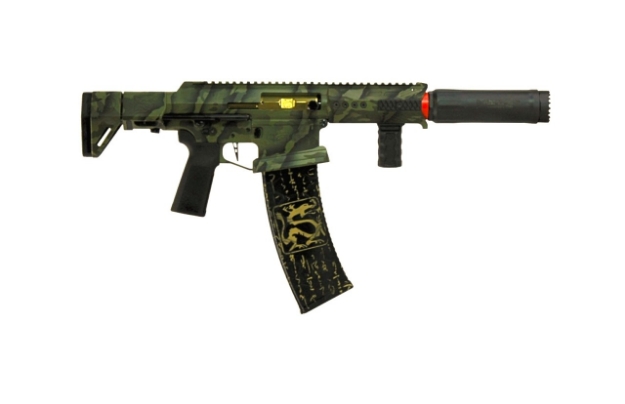 Genesis Arms RONIN GEN-12 (12 GA) 5" Barrel SBS W/ HUXWRX VENTUM 12K (RONIN Tiger Stripe Camo) *LIMITED EDITION*