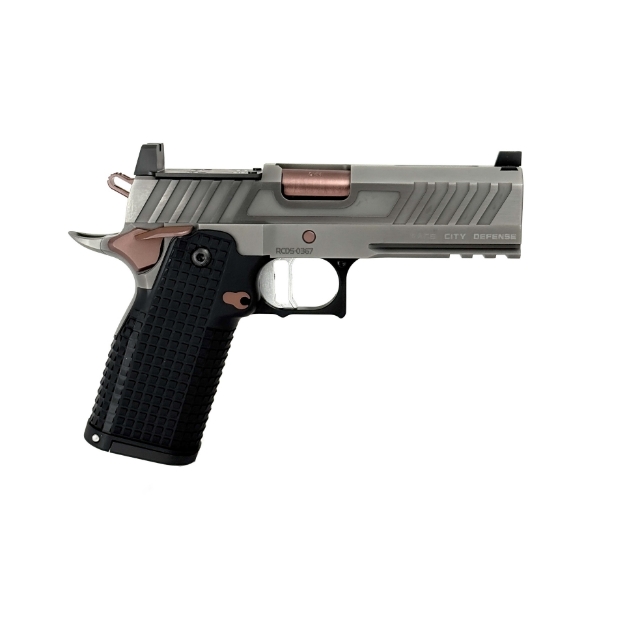 Race City Defense RC9C Ported 4.25" Silver CrN Rose Gold 2011 (9mm) Optics Ready