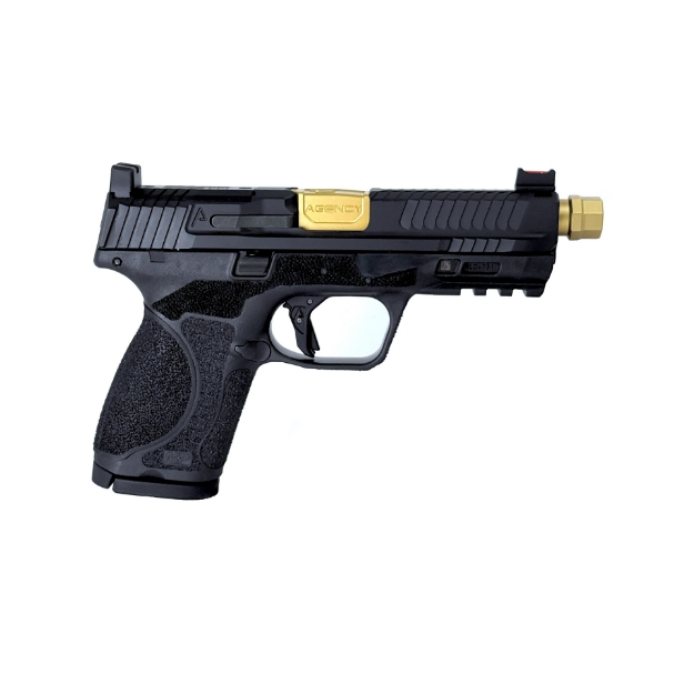 Agency Arms M&P9 2.0 4" Field Battle Black Premier Gold TiN Threaded