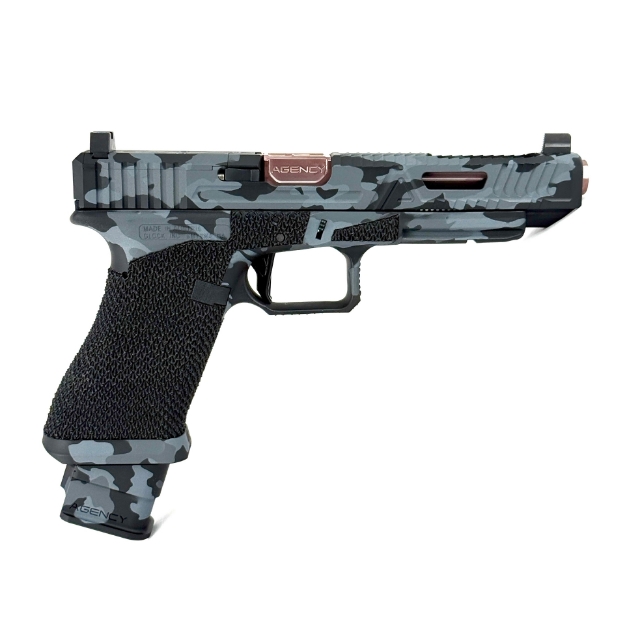Picture of Agency Arms G34 Gen 3 Ported EXA Urban Camo Polished Rose Gold Aggressive Magwell